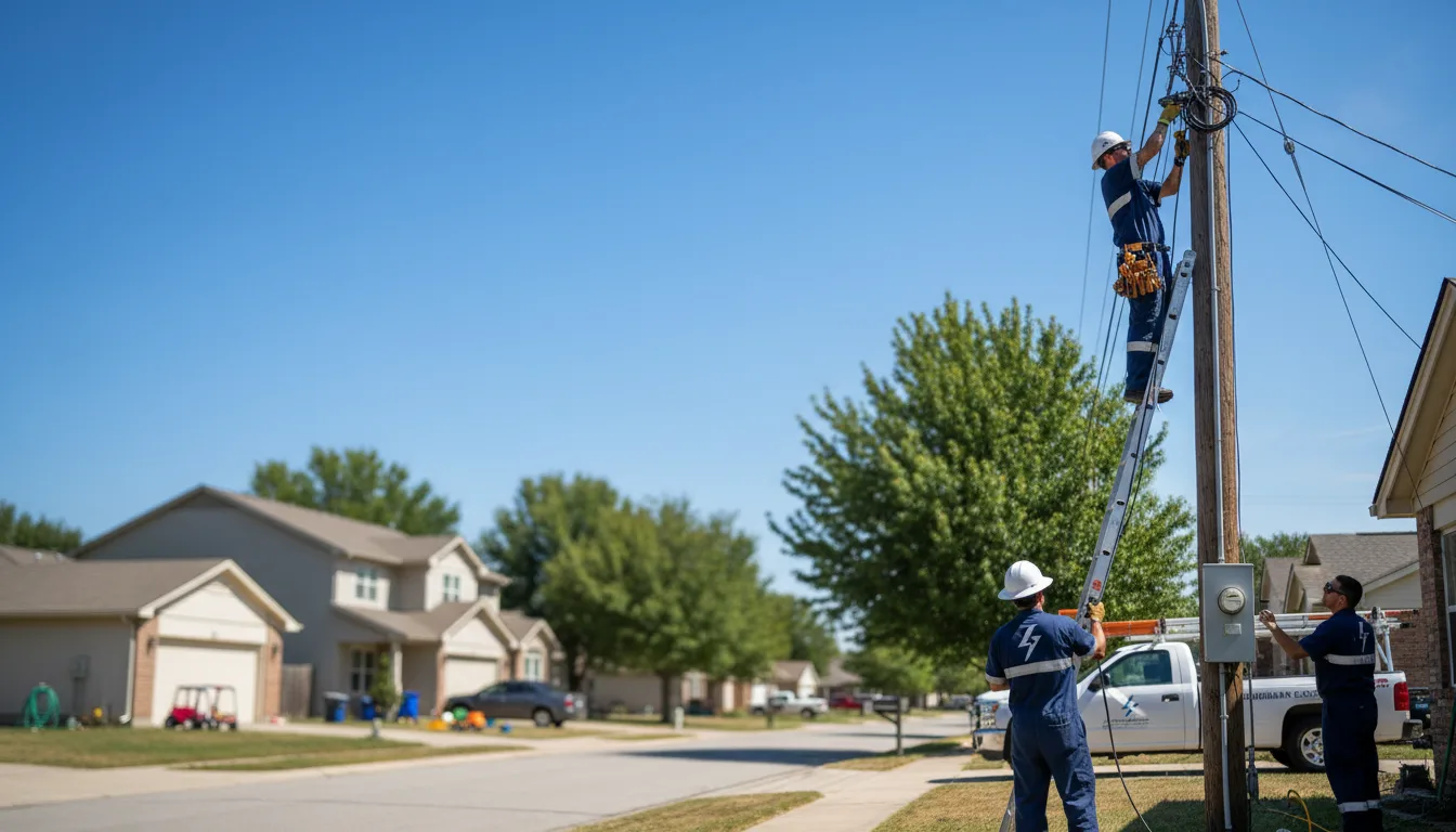 Residential electrician providing installation services in Lecompte, LA